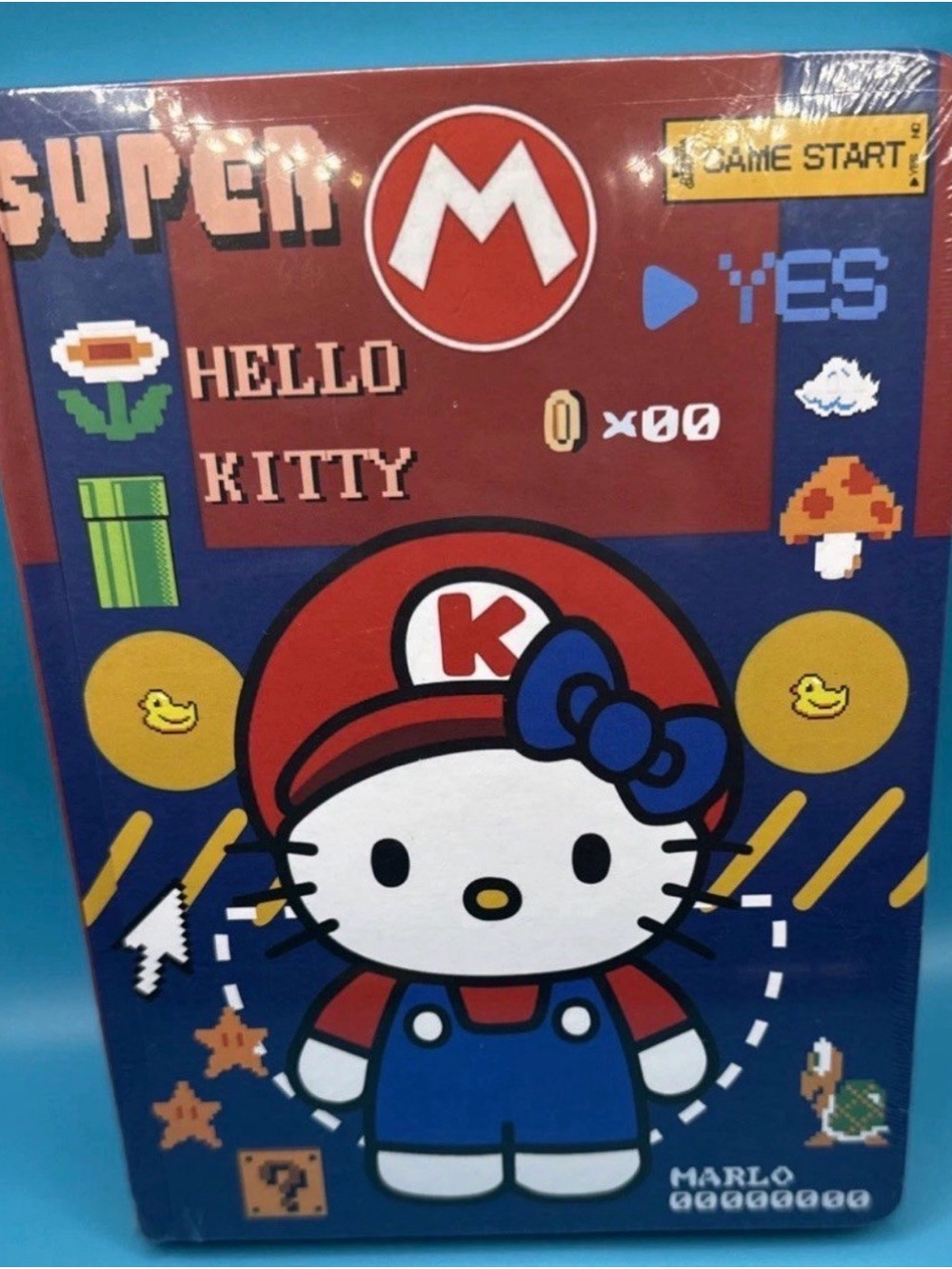 Hello Kitty Super Mario Style Tote - Red, Blue, White